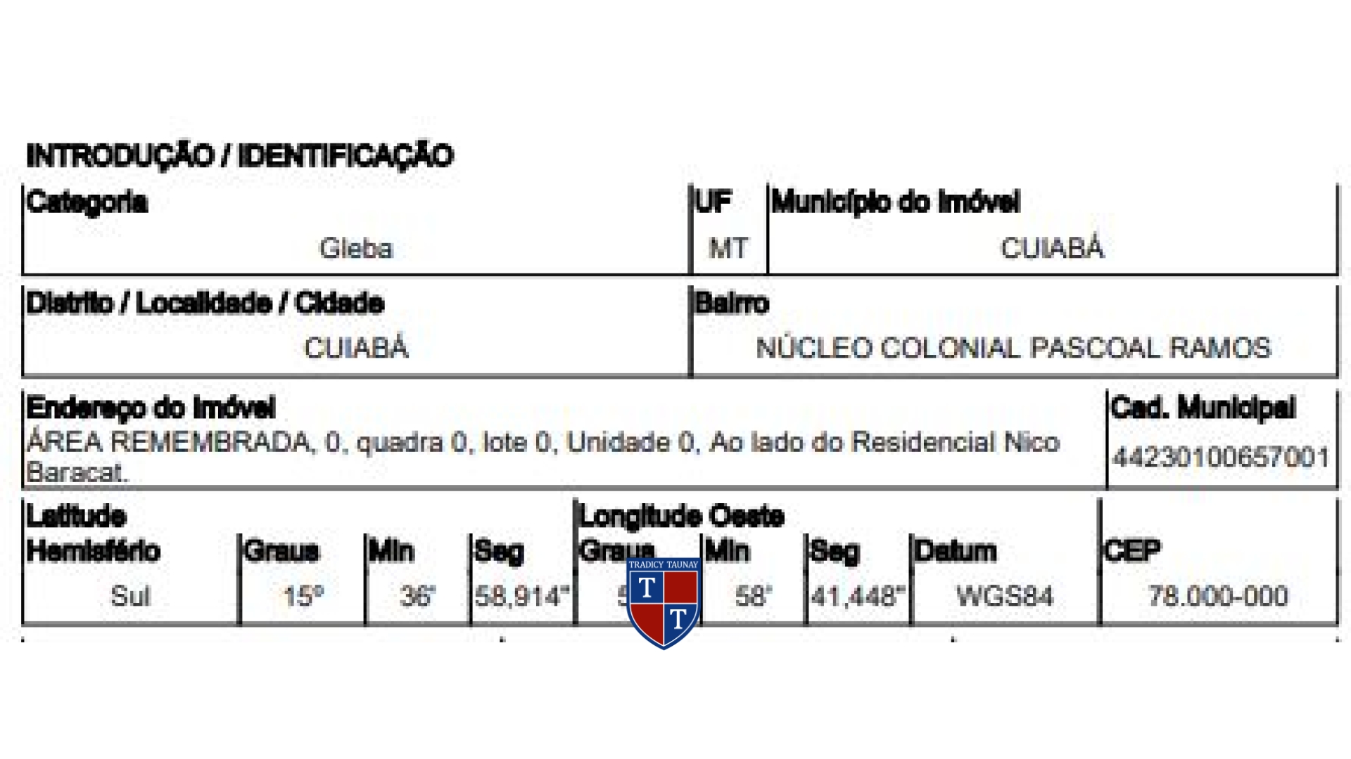 Foto 2 de GLEBA em ZN EXP URB MANDURI, CUIABA/MT - Imóvel Retomado CAIXA Ref 10186357