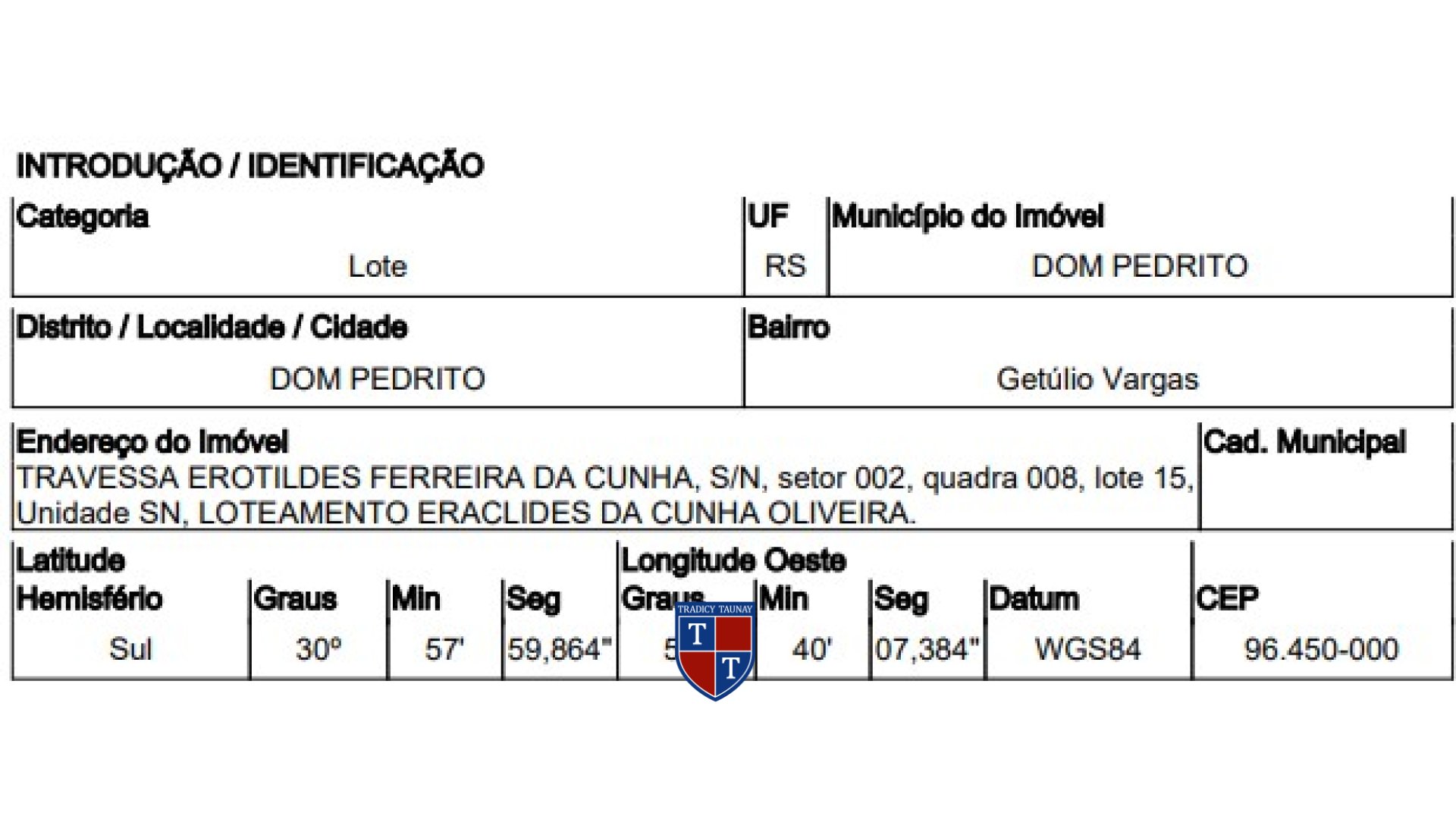 Foto 1 de TERRENO em GETULIO VARGAS - Imóvel Retomado Caixa