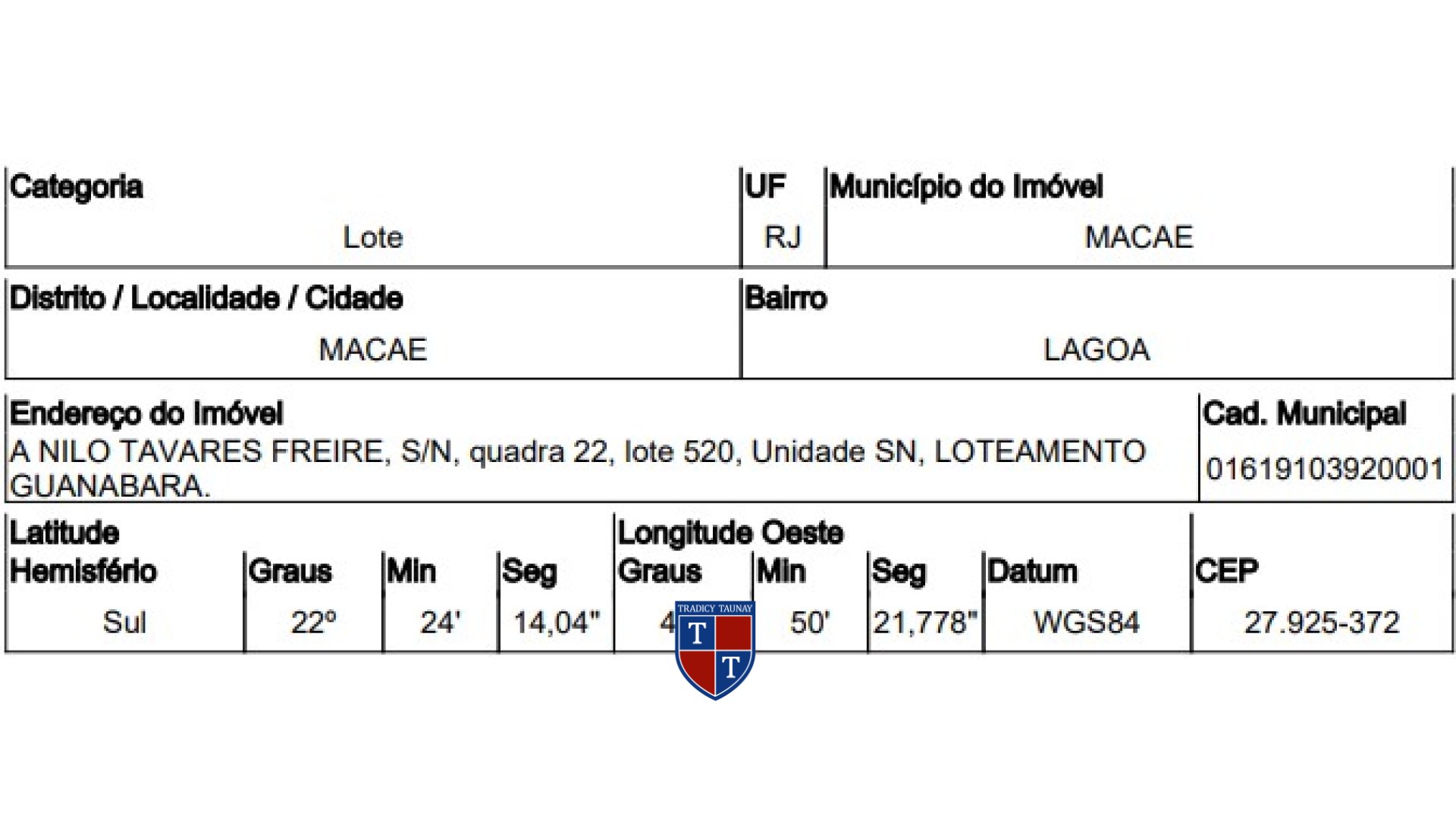 Foto 1 de TERRENO em LAGOA - Imóvel Retomado Caixa