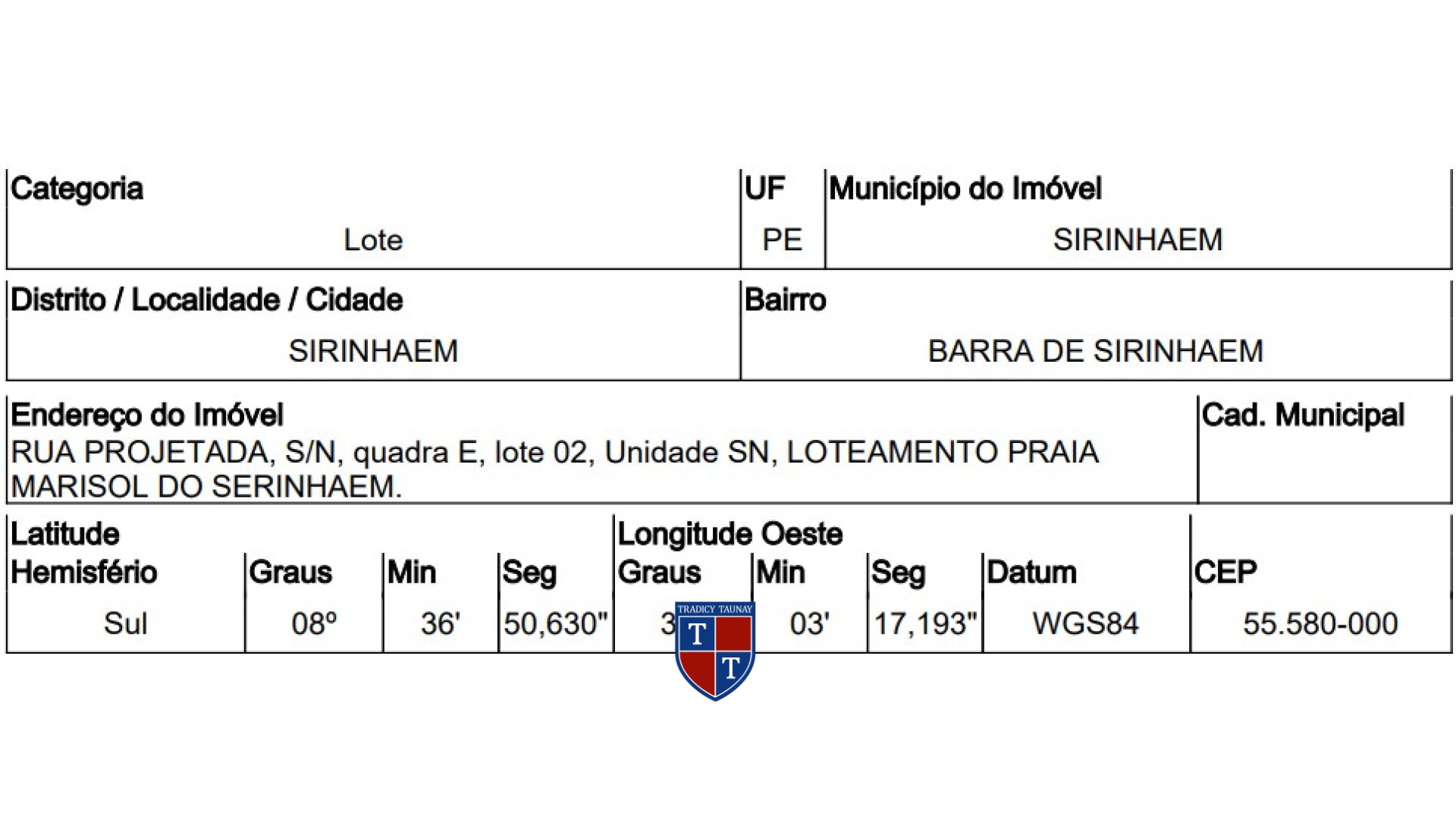 Foto 1 de TERRENO em BARRA DE SIRINHAEM - Imóvel Retomado Caixa