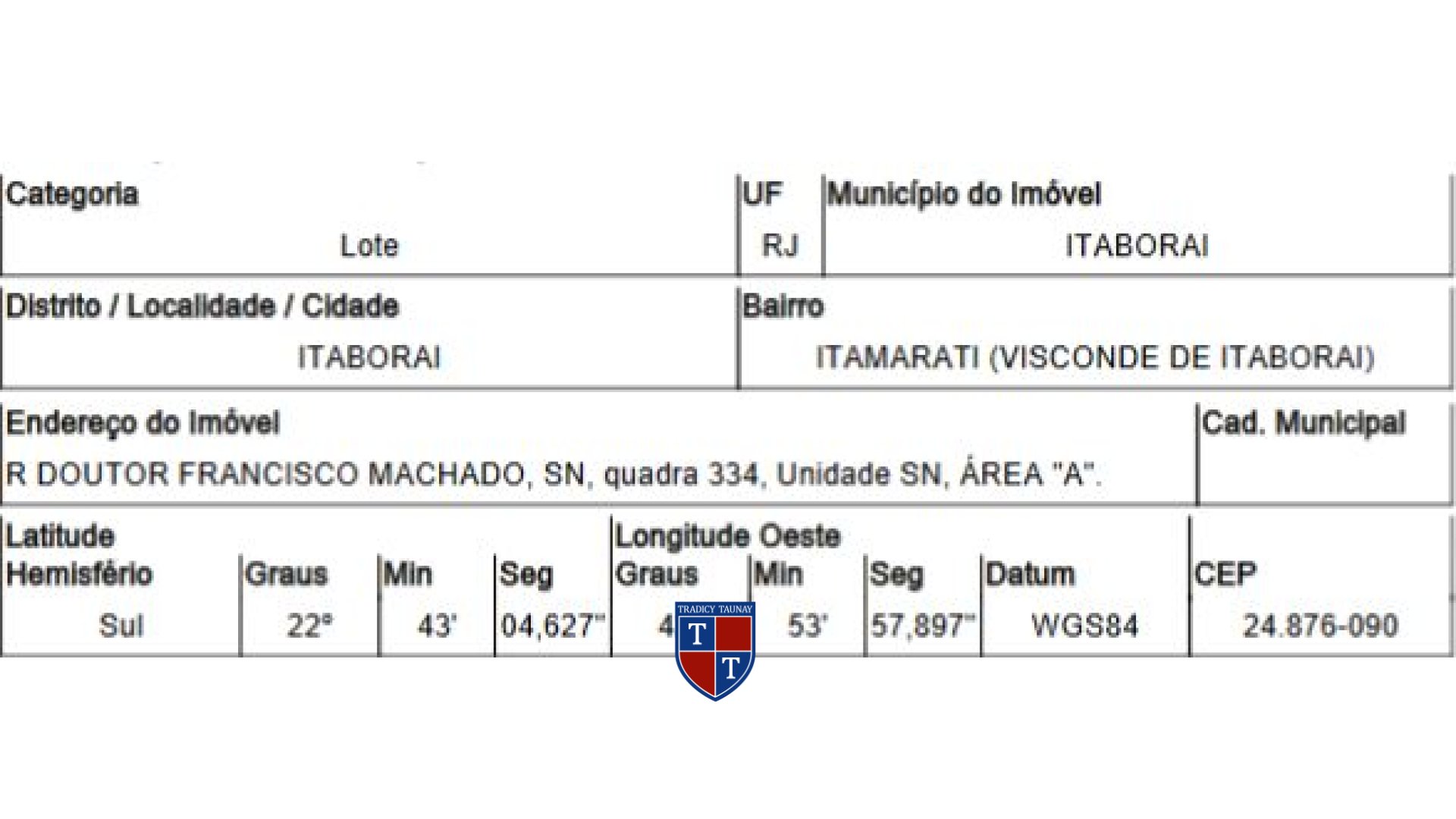 Foto 1 de TERRENO em ITAMARATI (VISCONDE DE ITABORAI) - Imóvel Retomado Caixa